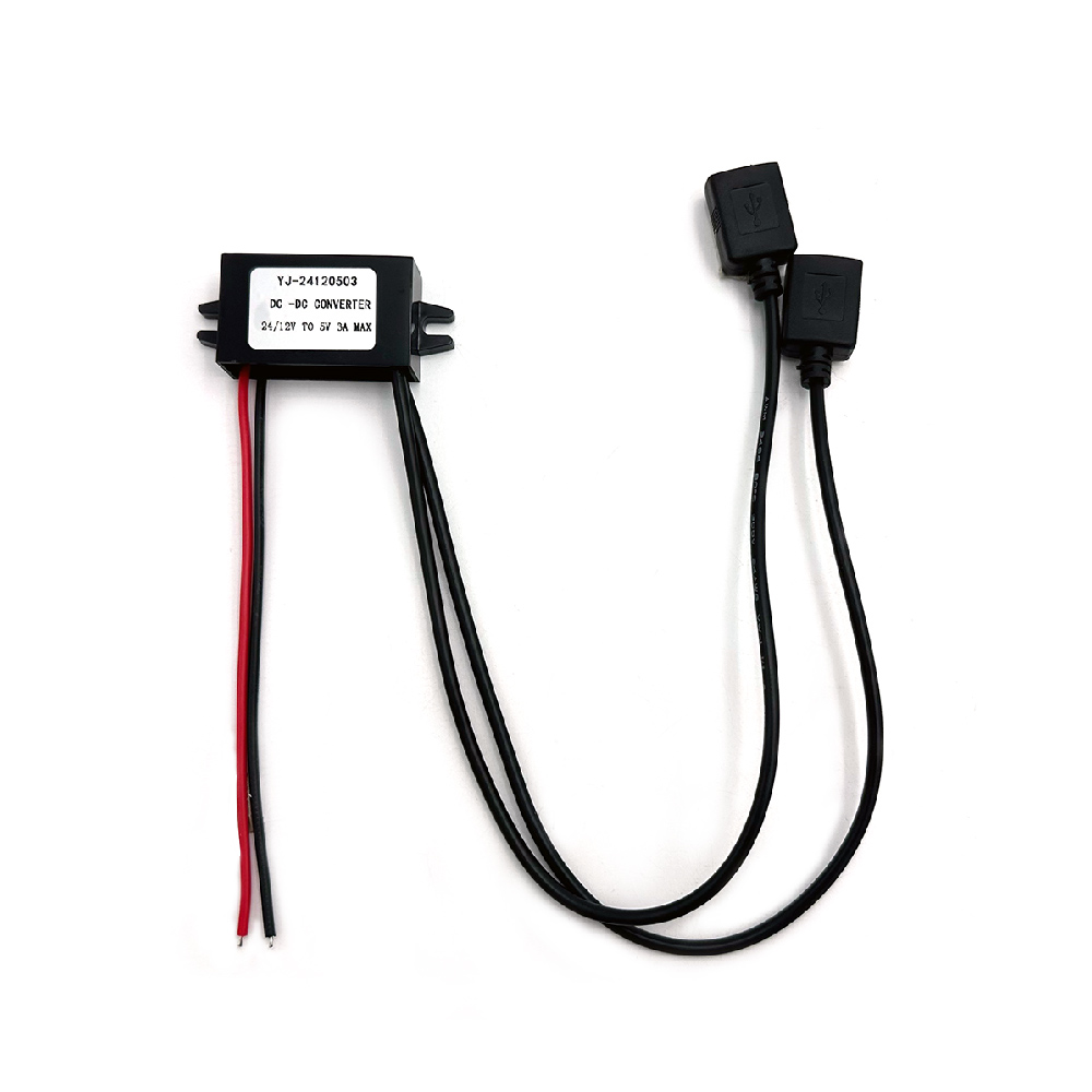 12/24V一出二雙USB充電轉換器